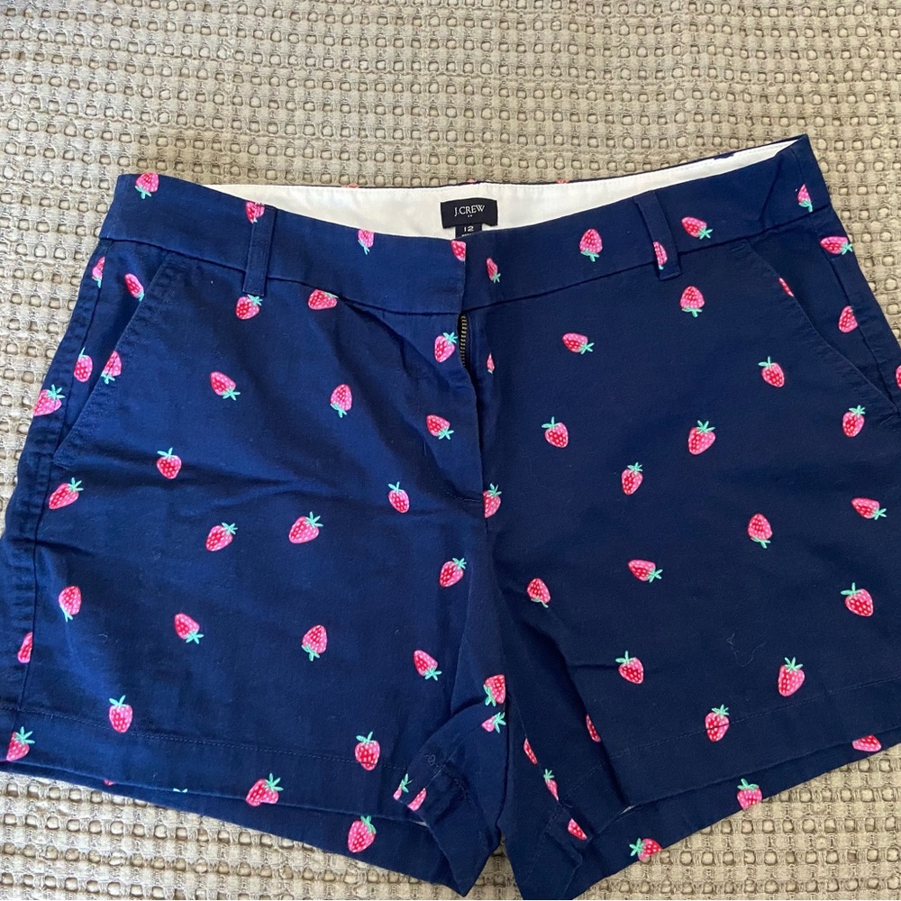 J Crew Strawberry Print
